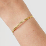 gold herringbone bracelet
