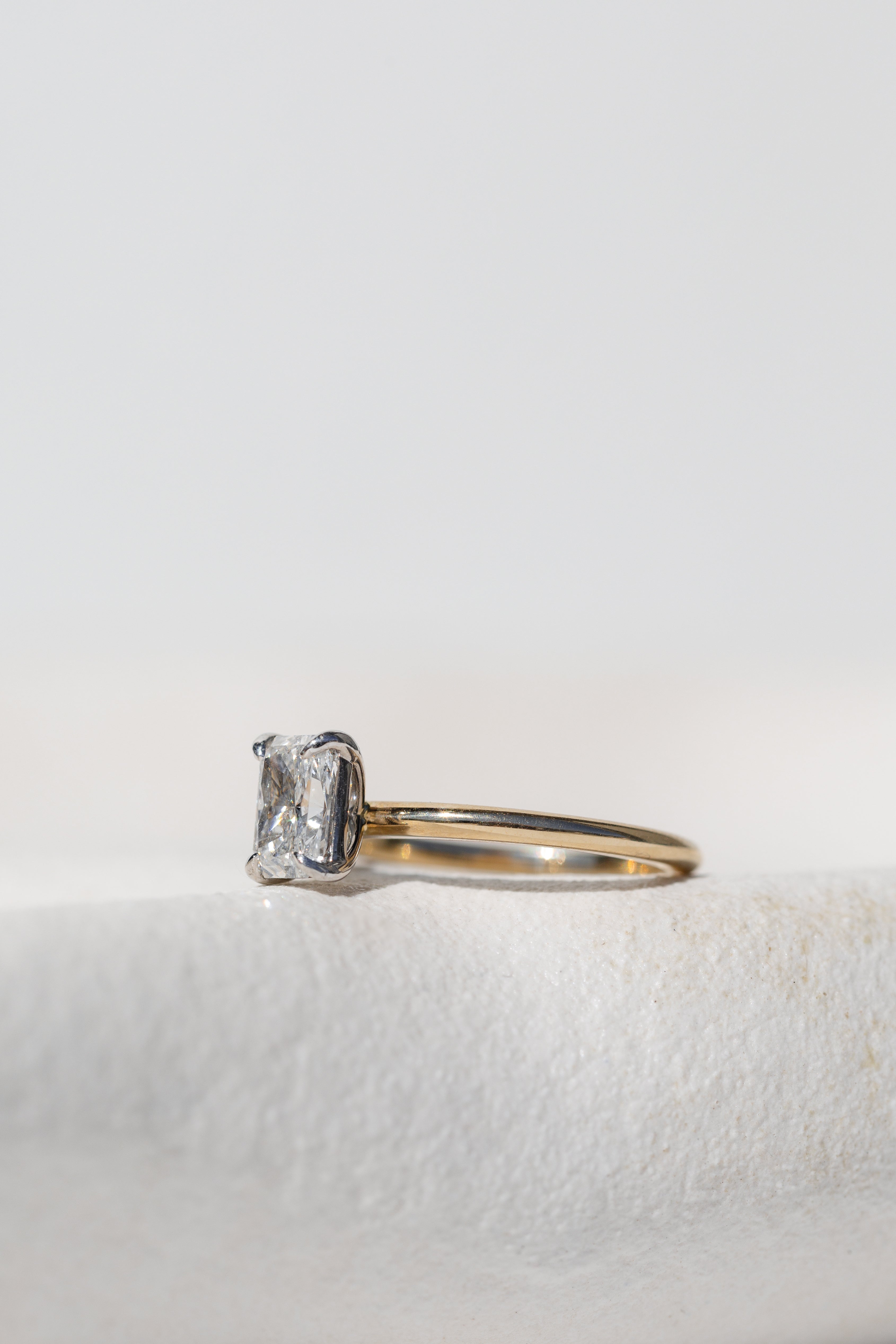 Radiant Cut Diamond Solitaire Engagement Ring