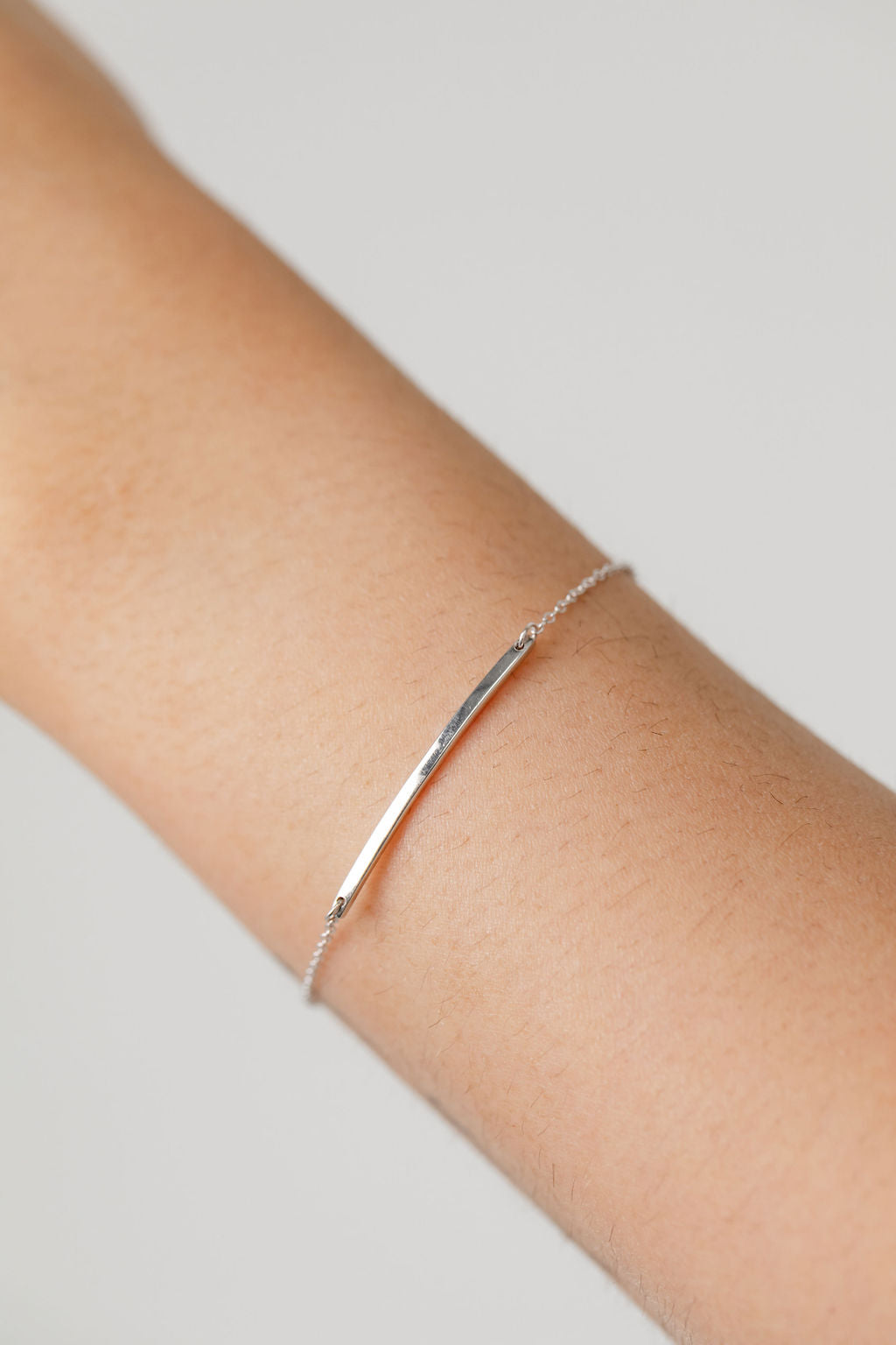 engravable gold bar bracelet