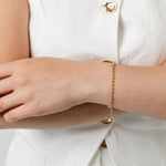 mini gold ball bracelet