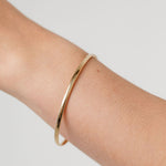 Gold Oval Bangle