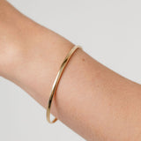 Gold Oval Bangle