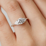Platinum Trilogy Three Stone engagement ring