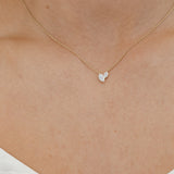heart diamond necklace