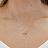 interlocking ring necklace