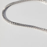 lab grown diamond tennis necklace