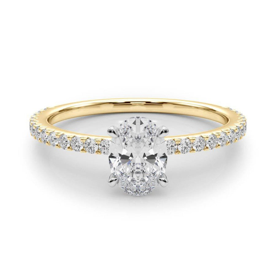 Legacy Oval - a stunning oval centre diamond set upon a fine diamond band