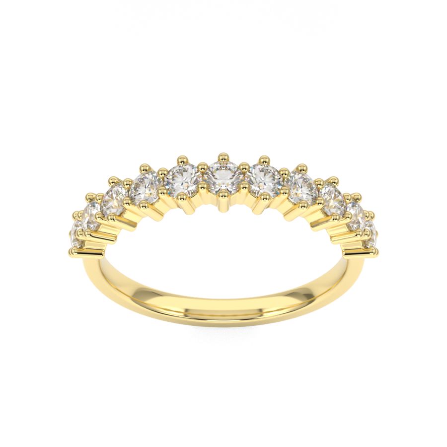 Lottie Statement Diamond Ring in Yellow Gold