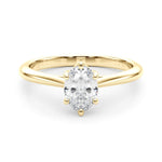 Oval Moissanite Engagement Ring with 6 claws