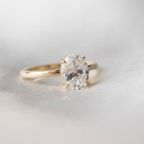 Oval Diamond Solitaire Engagement Ring