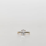 oval cut diamond solitaire engagement ring
