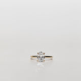 oval cut diamond solitaire engagement ring