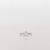 pear cut diamond solitaire engagement ring