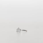 pear cut diamond solitaire engagement ring