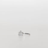 pear cut diamond solitaire engagement ring