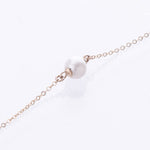 Yellow gold pearl bracelet