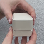 Emerald cut solitaire engagement ring with 1.5ct emerald cut diamond