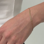 gold bar bracelet