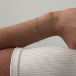 Gold infinity bracelet harry and co jewellery
