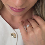 oval cut diamond solitaire engagement ring