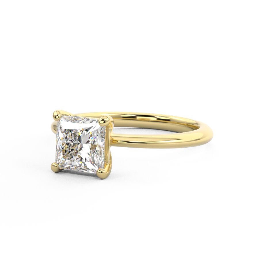 Princess Cut Diamond Solitaire Engagement Ring