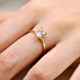 Radiant Cut Diamond Solitaire Engagement Ring | Ready Sooner