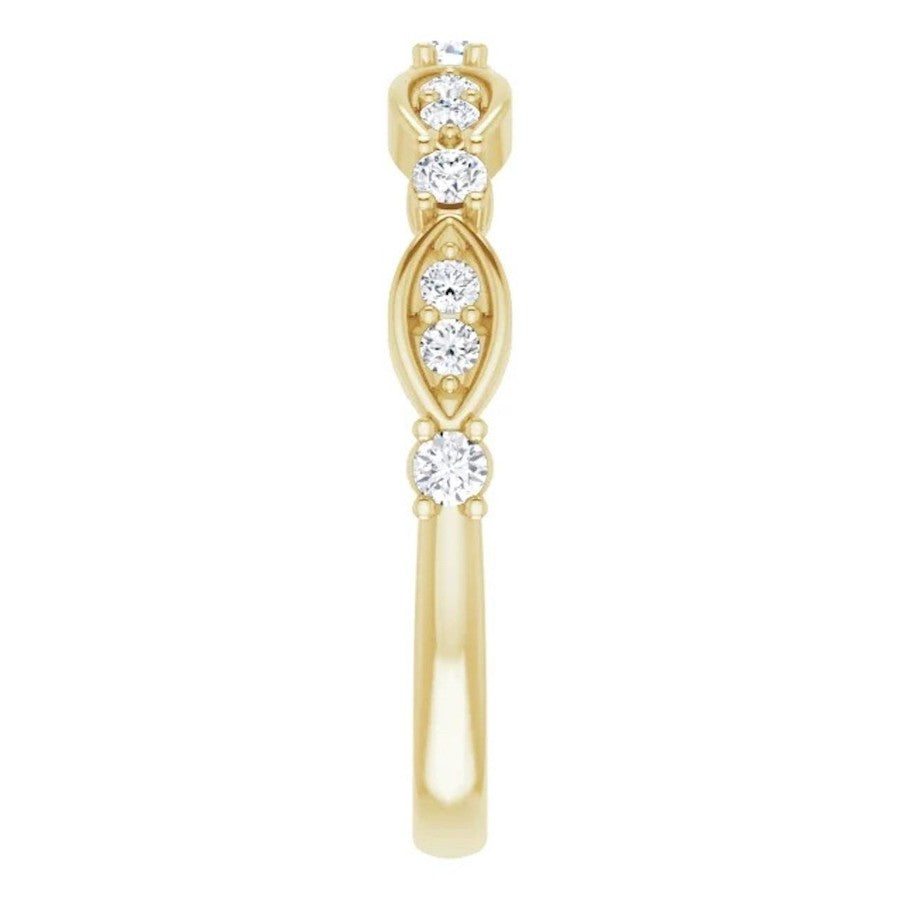 yellow gold diamond wedding ring
