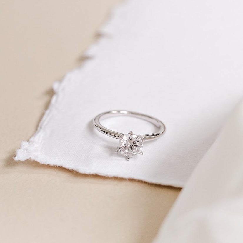 Round Brilliant Diamond Solitaire Engagement Ring | Ready Sooner