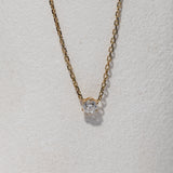 round diamond necklace