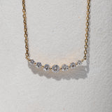 round gradient diamond necklace