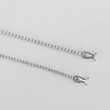 18kt white gold tennis bracelet with lab grown diamonds