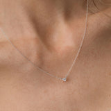 white gold diamond pendant necklace