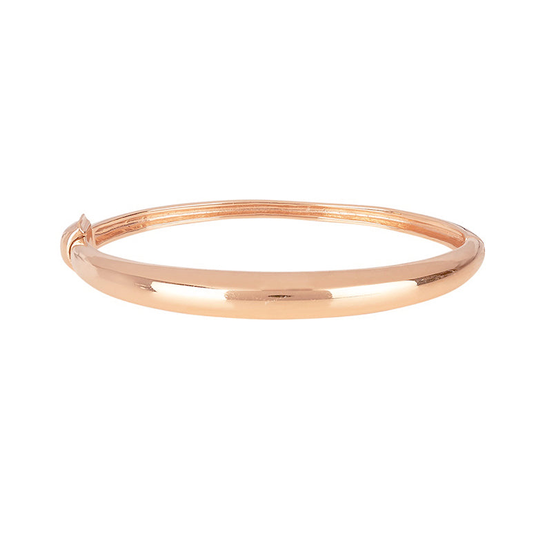 rose gold dome bangle