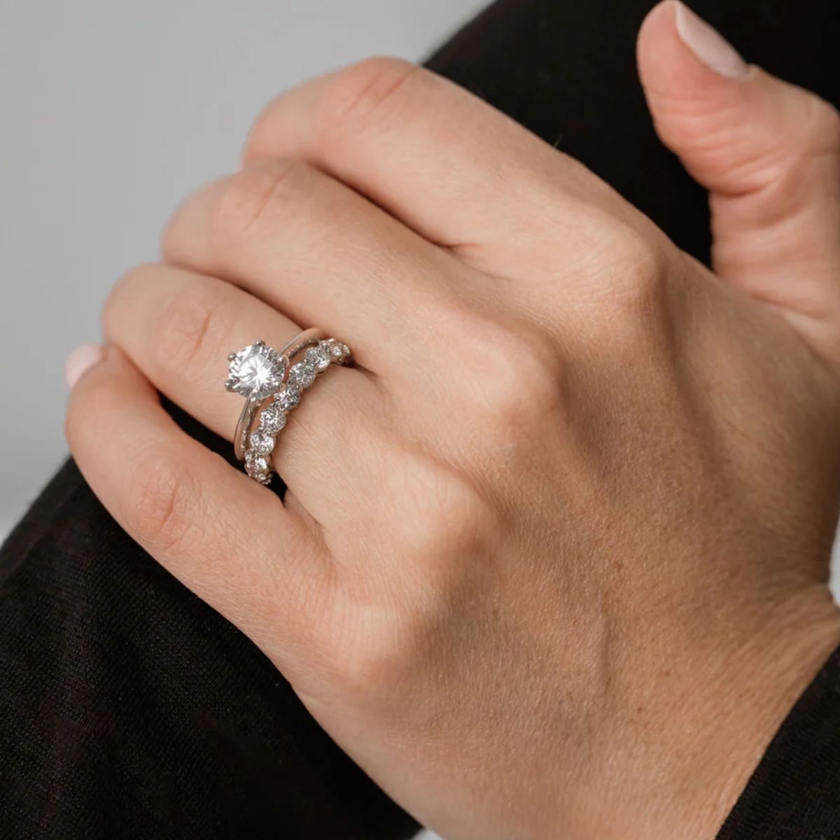 Round brilliant diamond engagement ring in classic setting handcrafted Adelaide studio