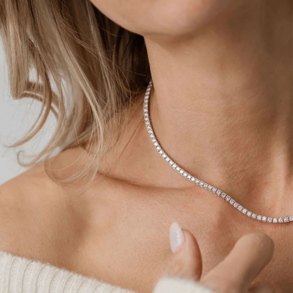 Diamond tennis necklace providing elegant sparkle for special occasions Adelaide