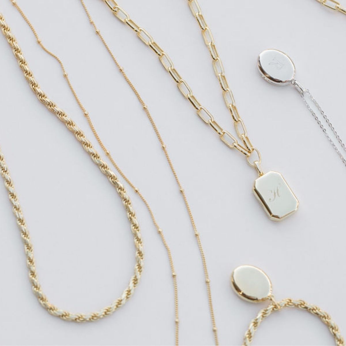 Fine jewellery collection featuring delicate gold chain necklaces handcrafted in Adelaide