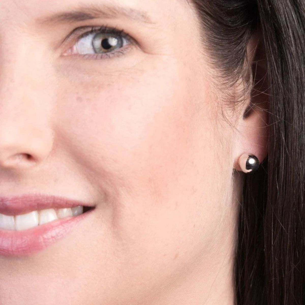 Gold ball stud earrings with classic dome design perfect for everyday elegance Adelaide