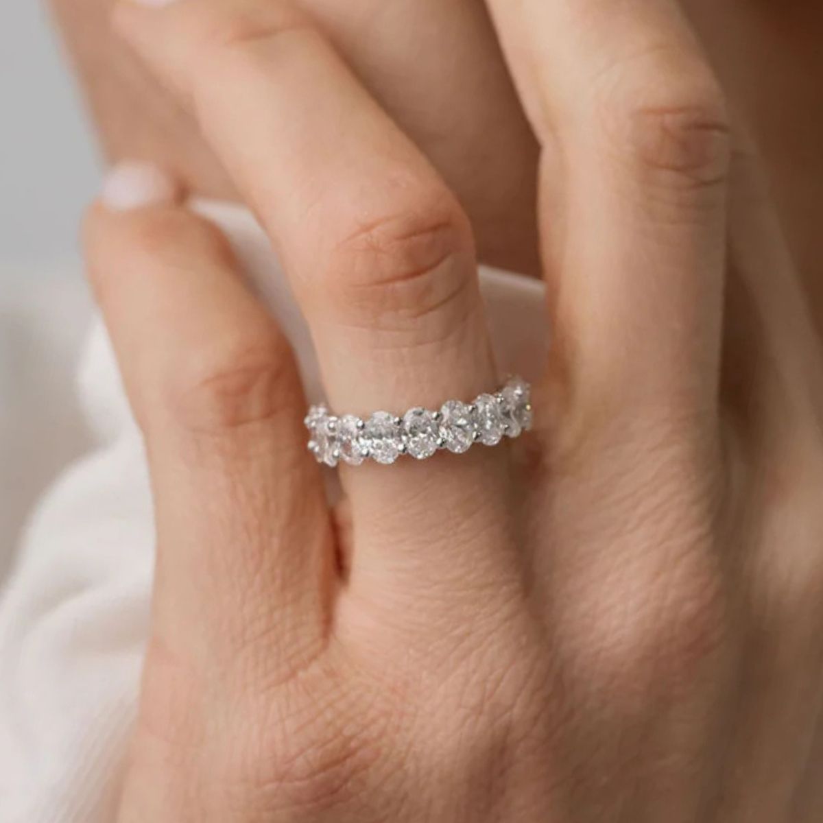 Statement diamond wedding rings with bold contemporary design Adelaide craftsmanship