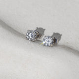 2ct round diamond studs 