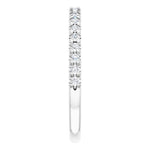 4 claw diamond wedding ring white gold 