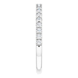 4 claw diamond wedding ring white gold 