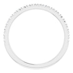 4 claw diamond wedding ring white gold 2