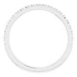 4 claw diamond wedding ring white gold 2