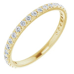 4 claw diamond wedding ring yellow gold 