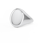 9ktWhiteGoldOvalSignetring