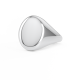 9ktWhiteGoldOvalSignetring