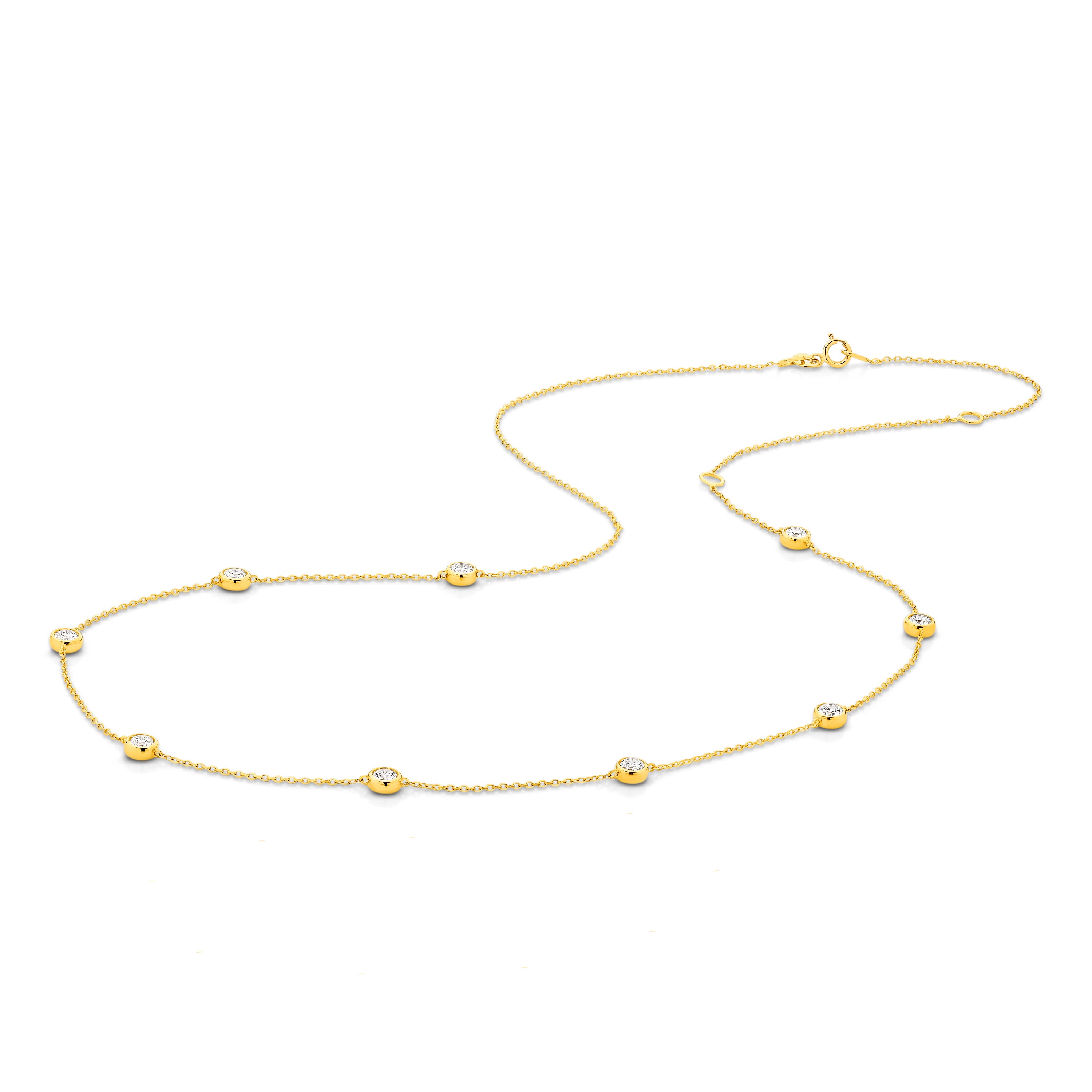 Diamond Dotted Necklace