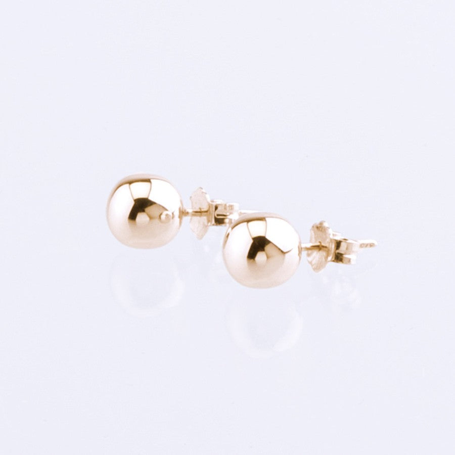 9kt Yellow Gold Ball Stud Earrings