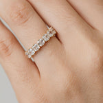 Asscher Cut Diamond Statement Wedding Ring 2 