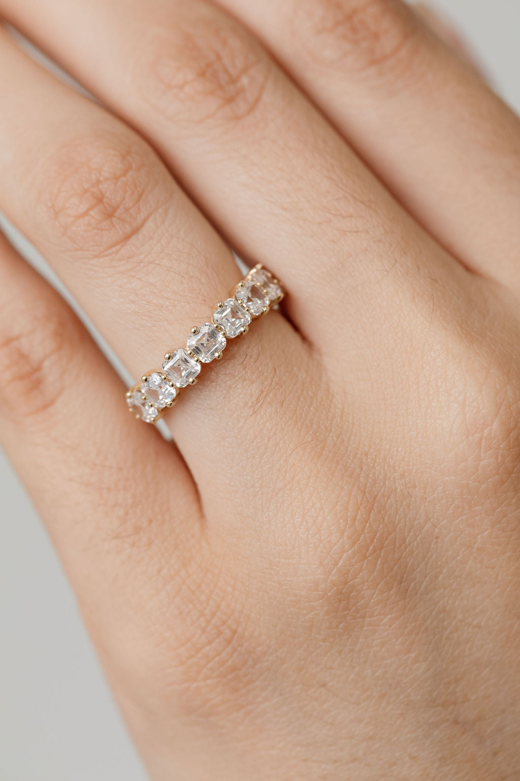 Asscher Cut Diamond Statement Wedding Ring 2 